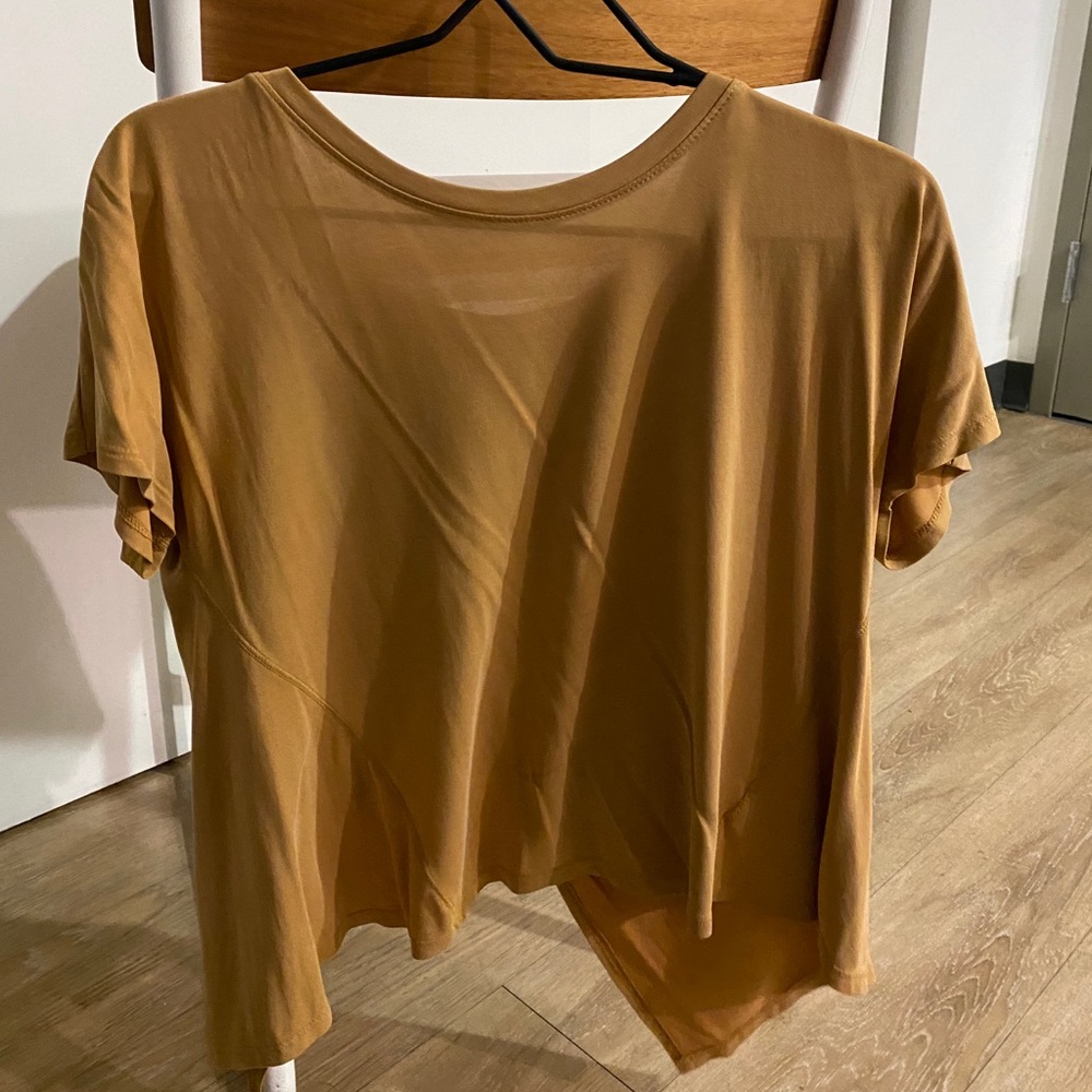 lovestich mustard short sleeve top